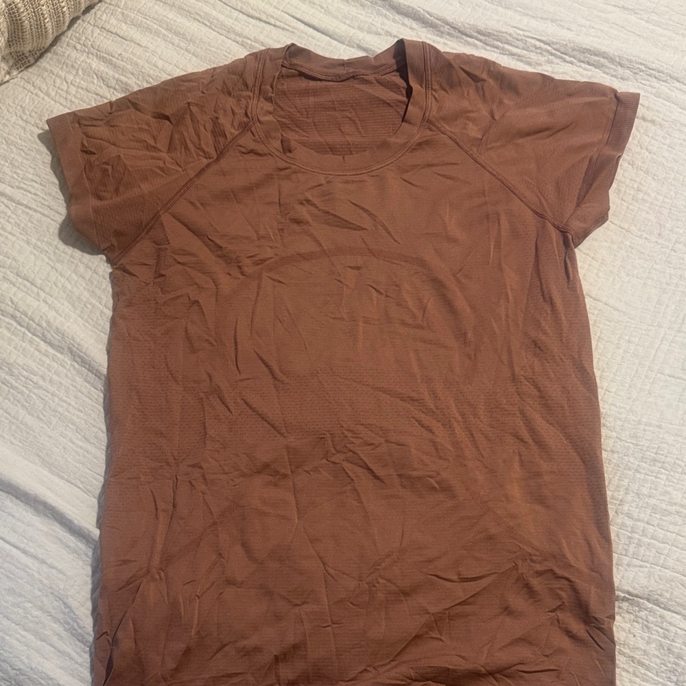 lululemon athletica Brown Short Sleeve Tee